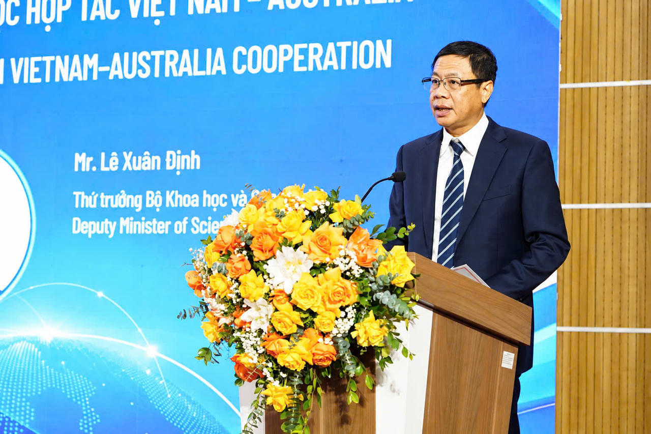 Thứ trưởng Bộ KH&CN Lê Xuân Định phát biểu chỉ đạo tại Diễn đàn. (Ảnh: MST)