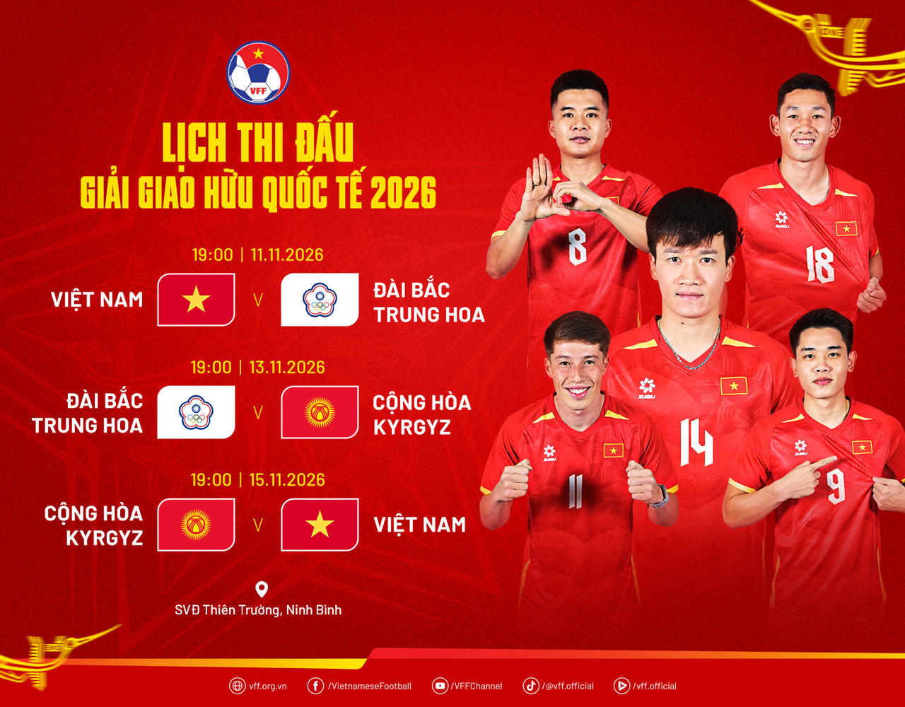 Hai 'phép thử' với đội tuyển Việt Nam vào tháng 11