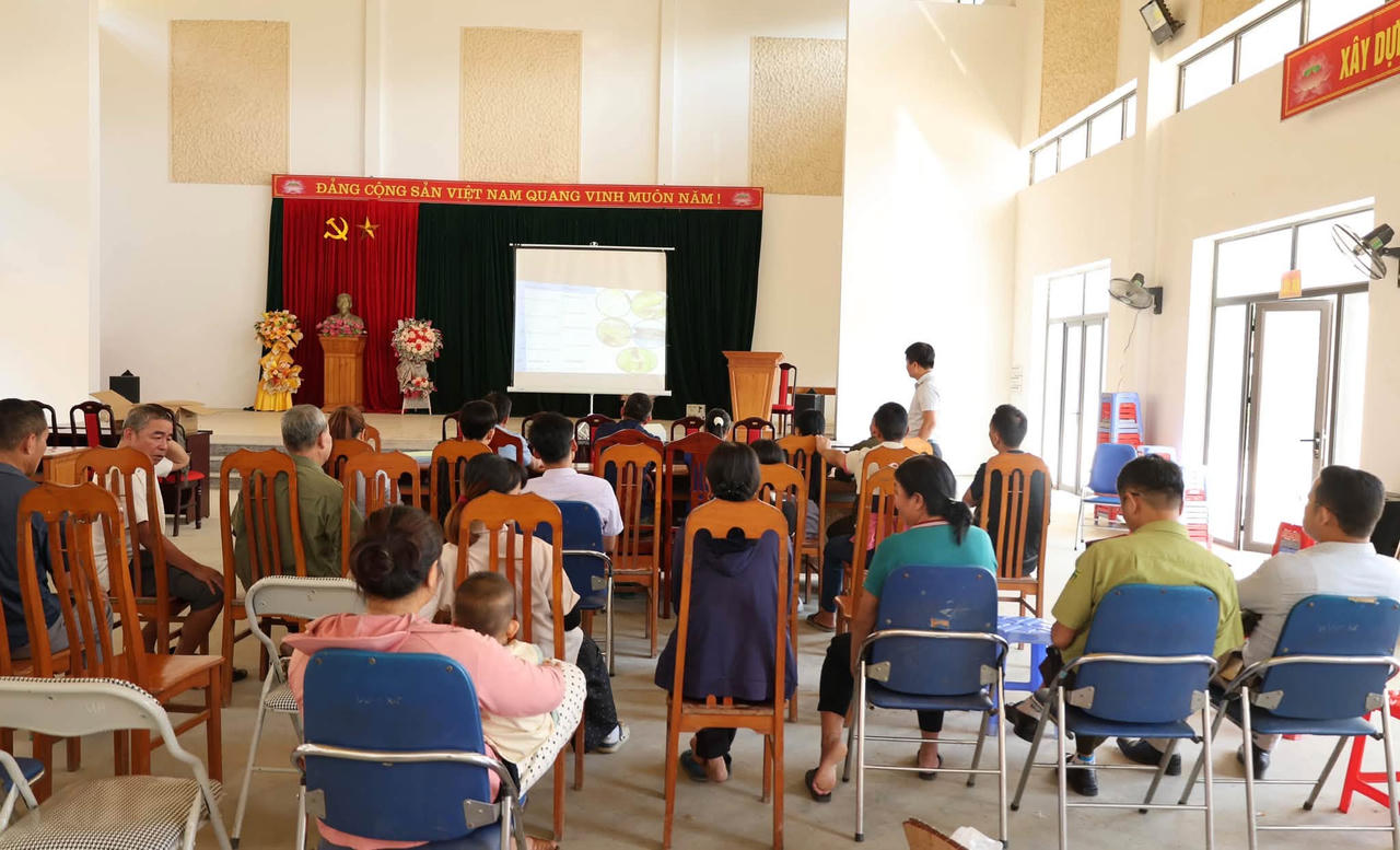 Quang cảnh buổi tập huấn (Ảnh: UBND xã Bảo Hà)