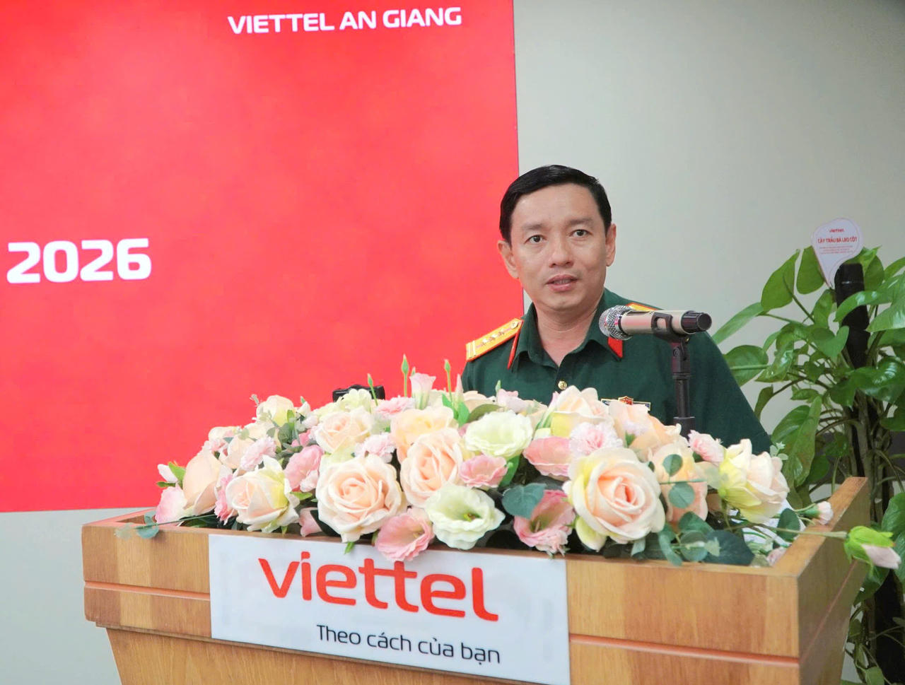 Thượng tá Nguyễn Ngọc Hùng, Giám đốc Viettel An Giang mong muốn lan tỏa thông điệp “Kết nối đam mê thể thao – Lan tỏa tiện ích số”.