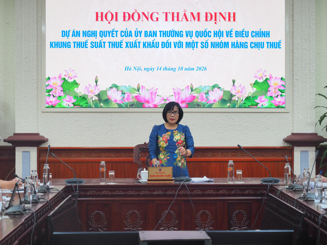 Thứ trưởng Đặng Hoàng Oanh kết luận cuộc họp.