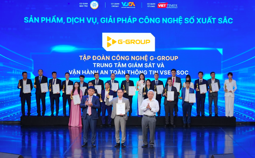 VSEC SOC vinh dự nhận giải “Sản phẩm, dịch vụ, giải pháp công nghệ chuyển đổi số xuất sắc”.