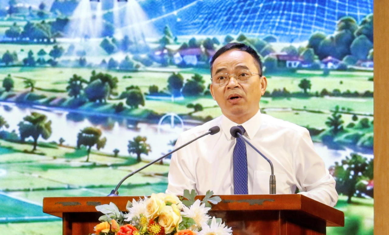 Ông Nguyễn Văn Đoạt, Phó chủ tịch UBND tỉnh Điện Biên phát biểu tại hội thảo (Ảnh: PV).