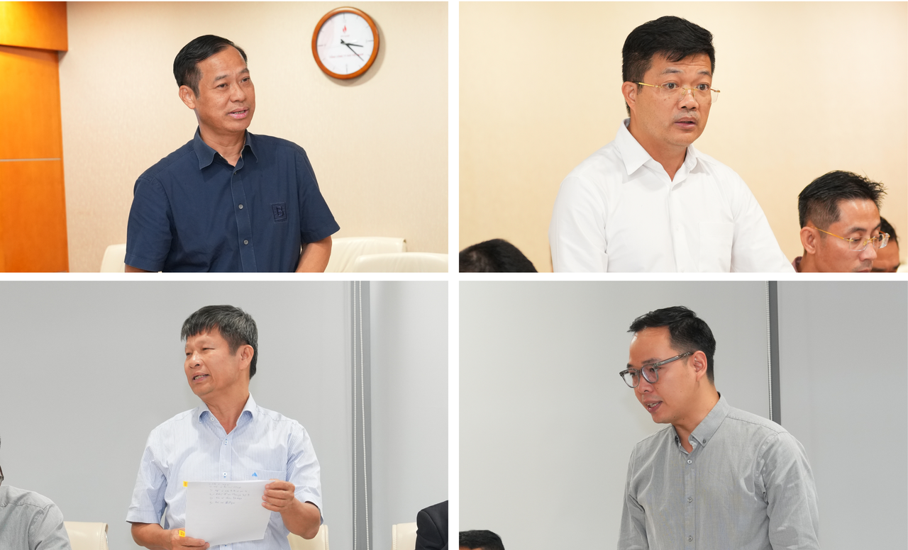 Đại diện các ban chuyên môn và tổ chức đoàn thể PV GAS phát biểu, đóng góp ý kiến tại Hội nghị