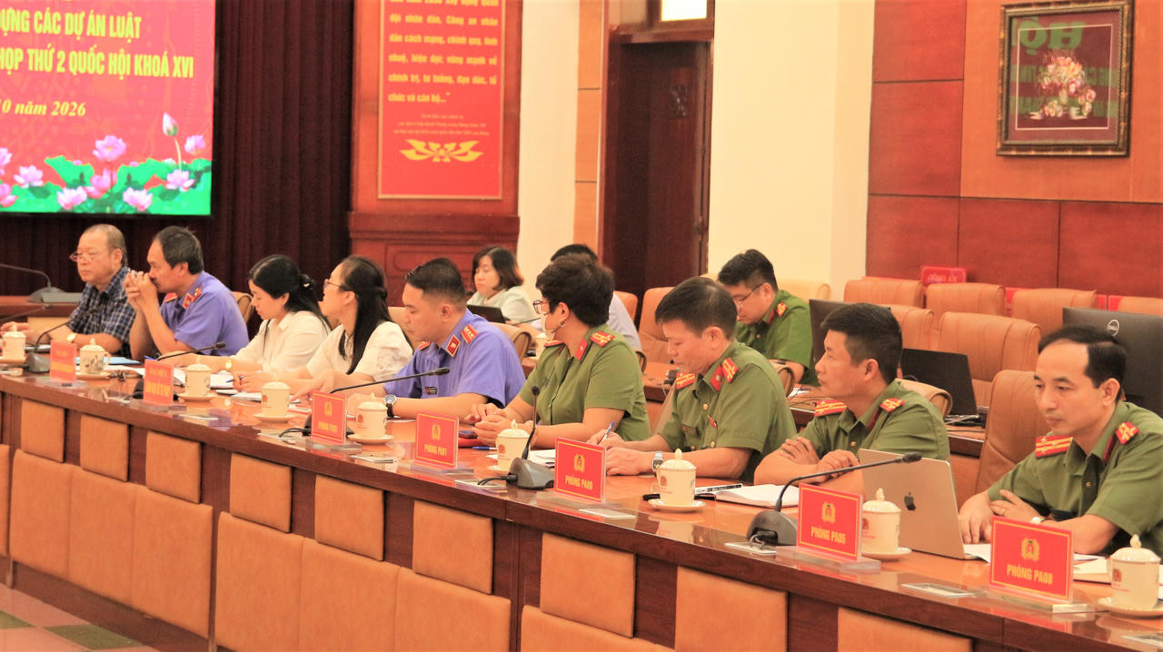Công an Hải Phòng góp ý các dự án luật do Bộ Công an chủ trì soạn thảo