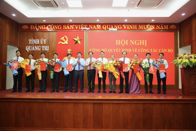Quảng Trị trao quyết định điều động, bổ nhiệm 22 lãnh đạo