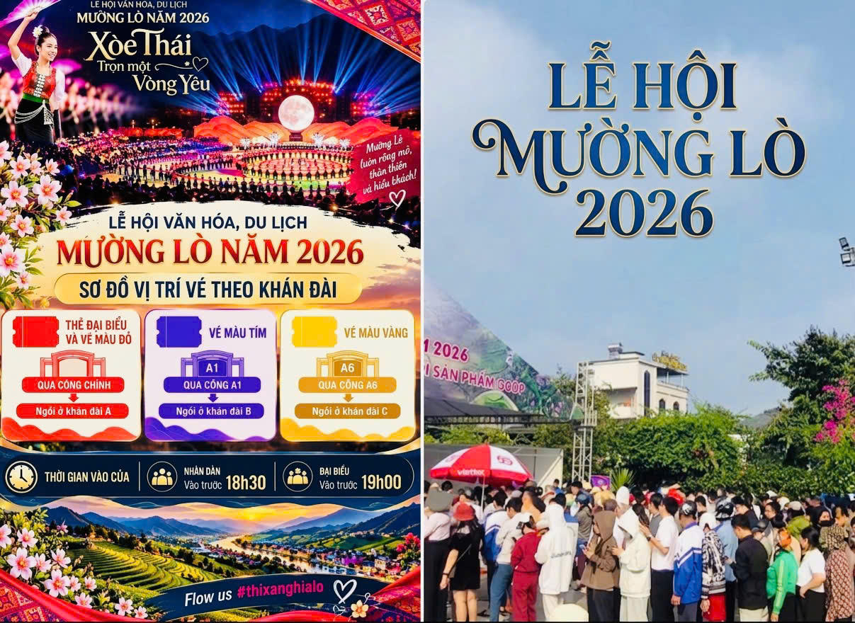 Hướng dẫn người dân, du khách tham dự Lễ hội Mường Lò 2026