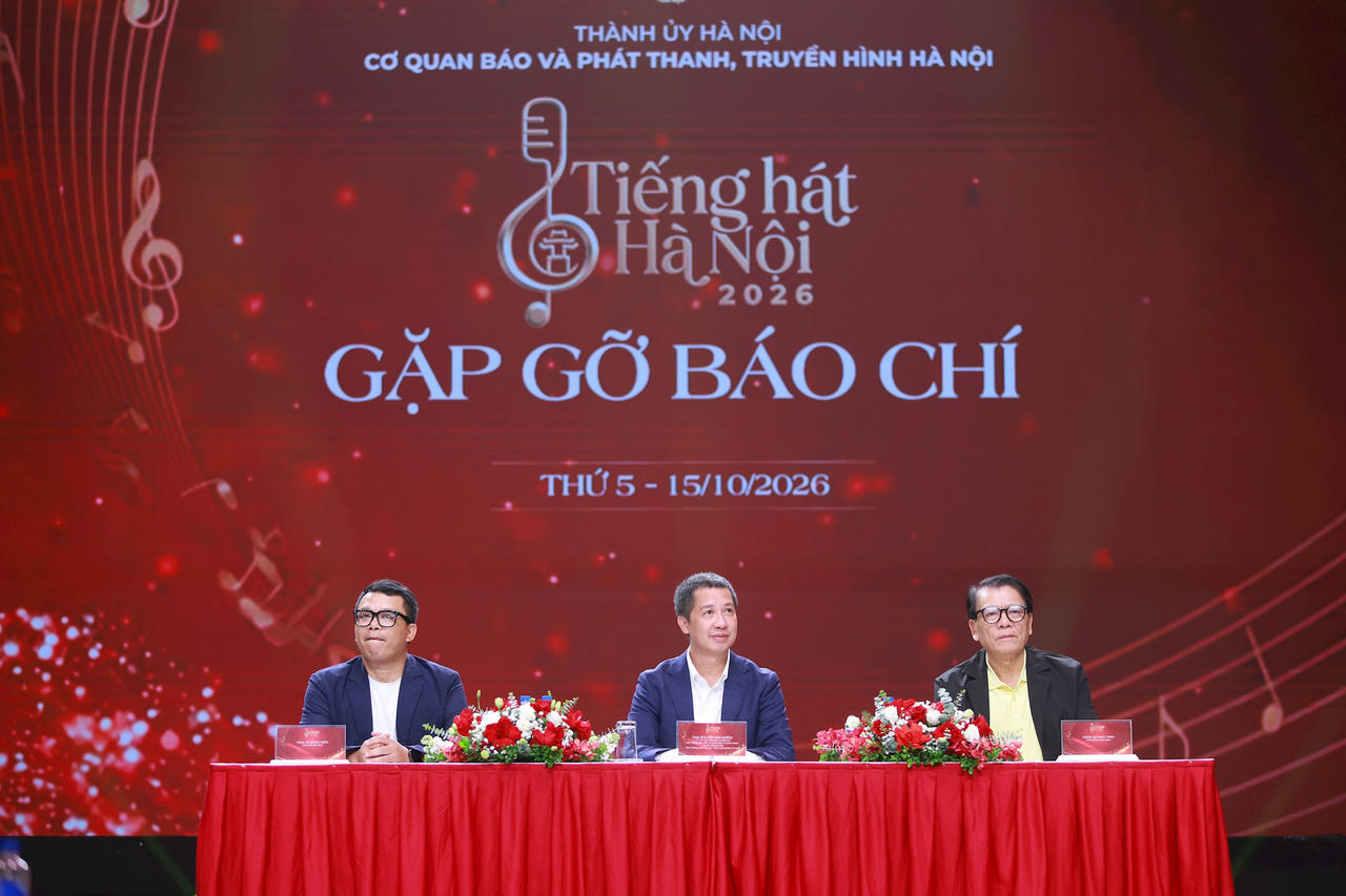 BTC chia sẻ thông tin về cuộc thi “Tiếng hát Hà Nội 2026” (Ảnh: Văn Tuyến).