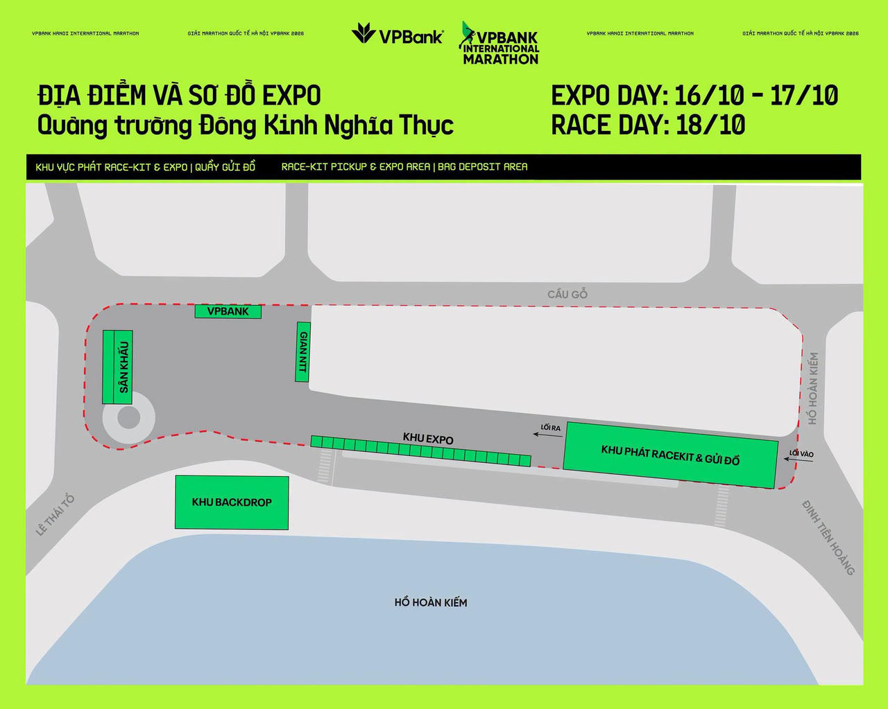 Khu vực nhận Race Kit tại VPIM Expo, diễn ra trong hai ngày 16–17/10.
