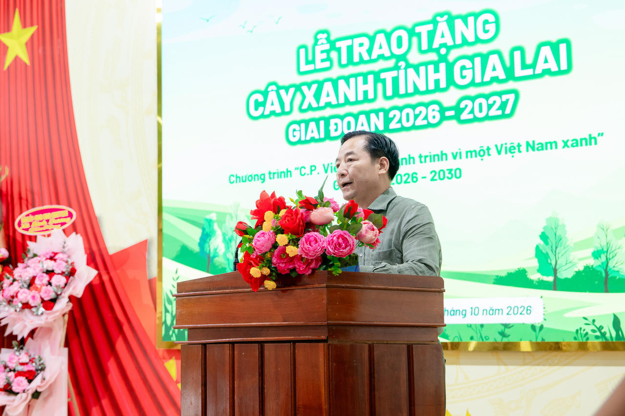 Ông Nguyễn Văn Diện, Phó Cục trưởng Cục Lâm nghiệp và Kiểm lâm phát biểu tại sự kiện. Ảnh: C.P. Việt Nam