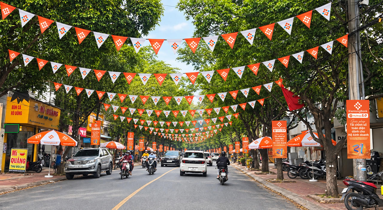 Con đường MyShop tại địa phương (Ảnh: Kienlongbank)