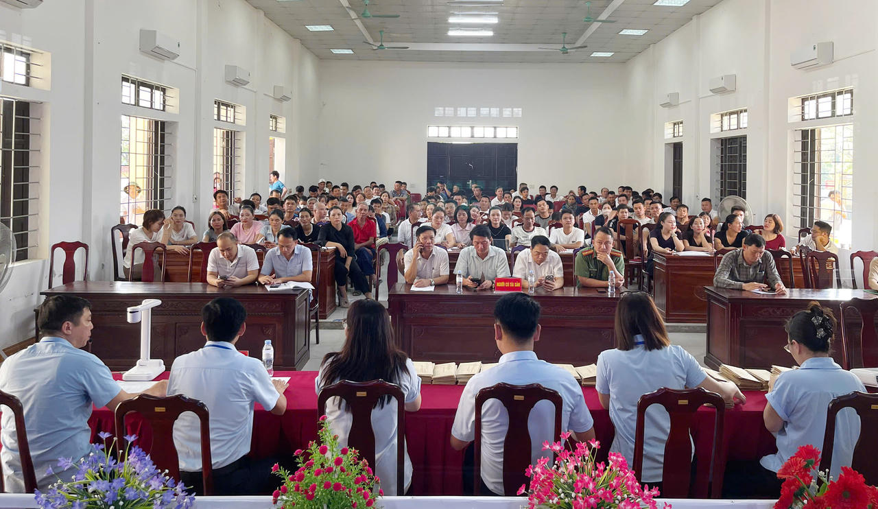Đấu giá thành công 48 lô đất tại Nam Đàn, giá tăng hơn 174% mức khởi điểm