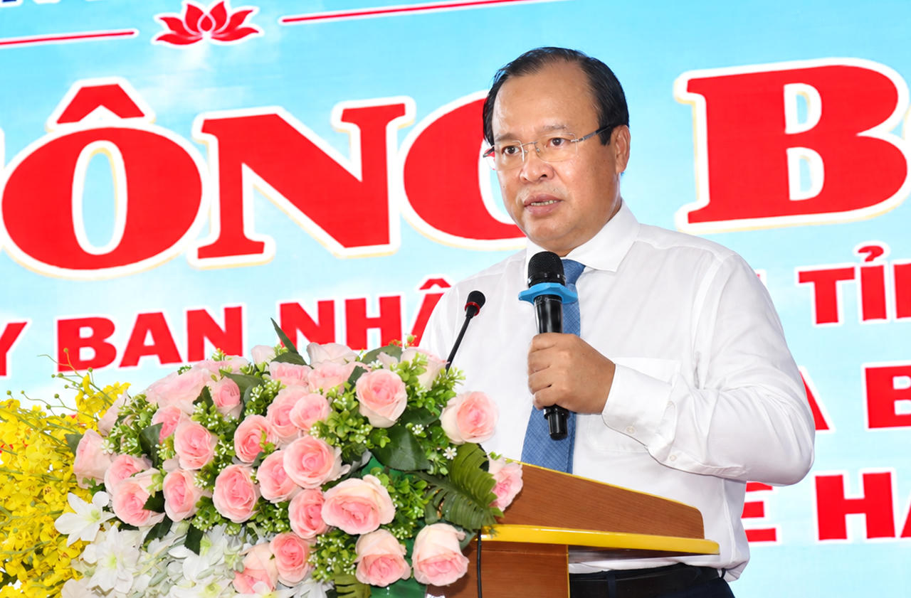 Ông Nguyễn Minh Luân, phát biểu chỉ đạo tại buổi lễ công bố (Ảnh: T.N).