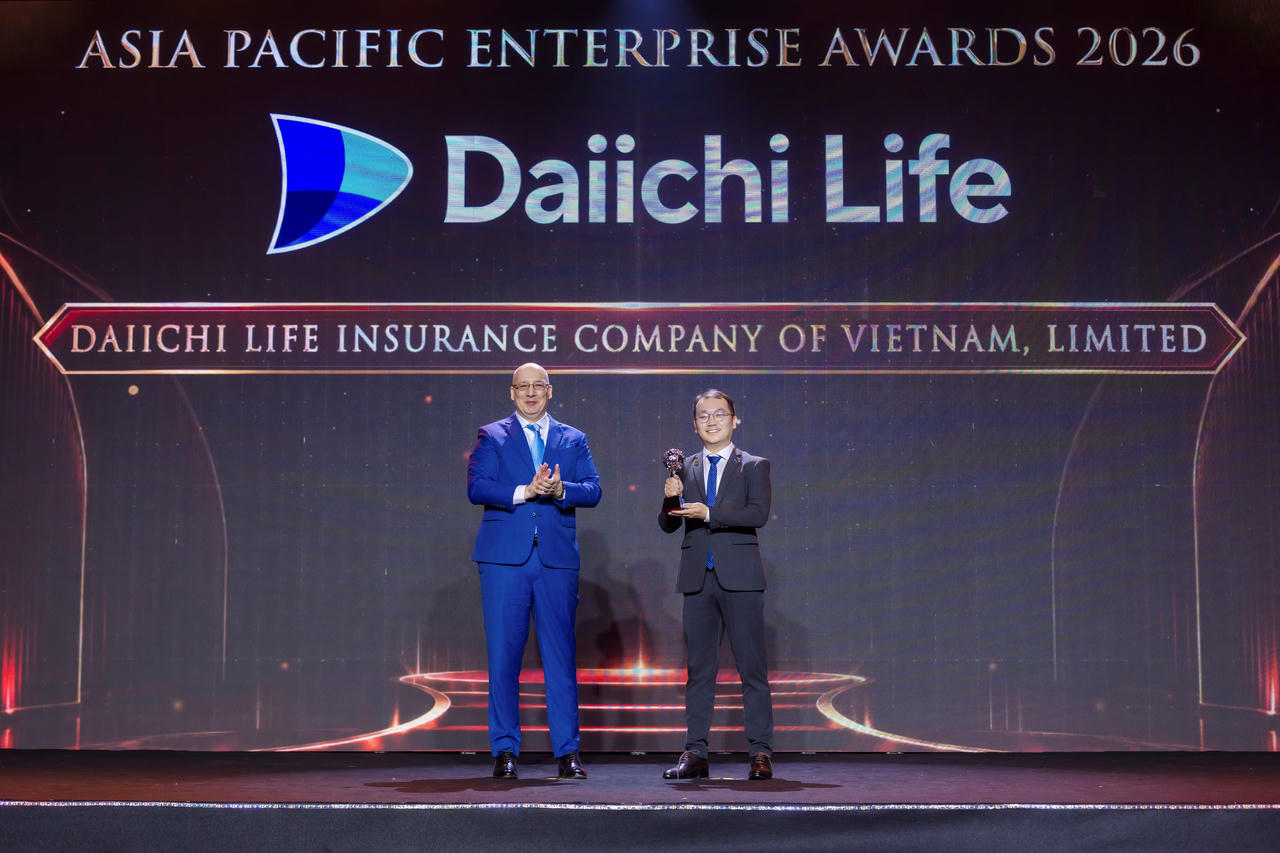 Daiichi Life Việt Nam được vinh danh ở hai hạng mục tại Giải thưởng Doanh nghiệp Châu Á APEA 2026