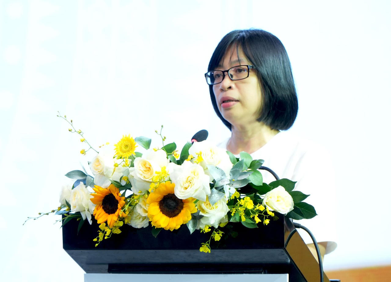 Bà Nguyễn Thị Thanh Lịch phát biểu tại hội thảo. (Ảnh: Kim Loan)