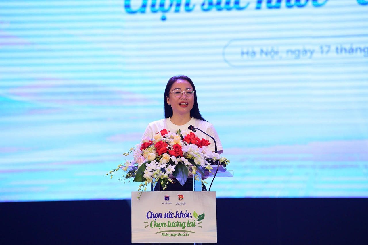 TS.BS Trần Khánh Thu, Giám đốc Quỹ Phòng bệnh (Bộ Y tế) phát biểu tại chương trình.