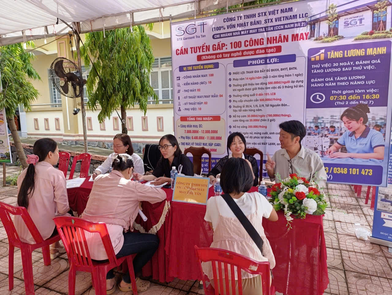 Xã Trà Tân tổ chức phiên giao dịch việc làm, mở rộng cơ hội cho người lao động