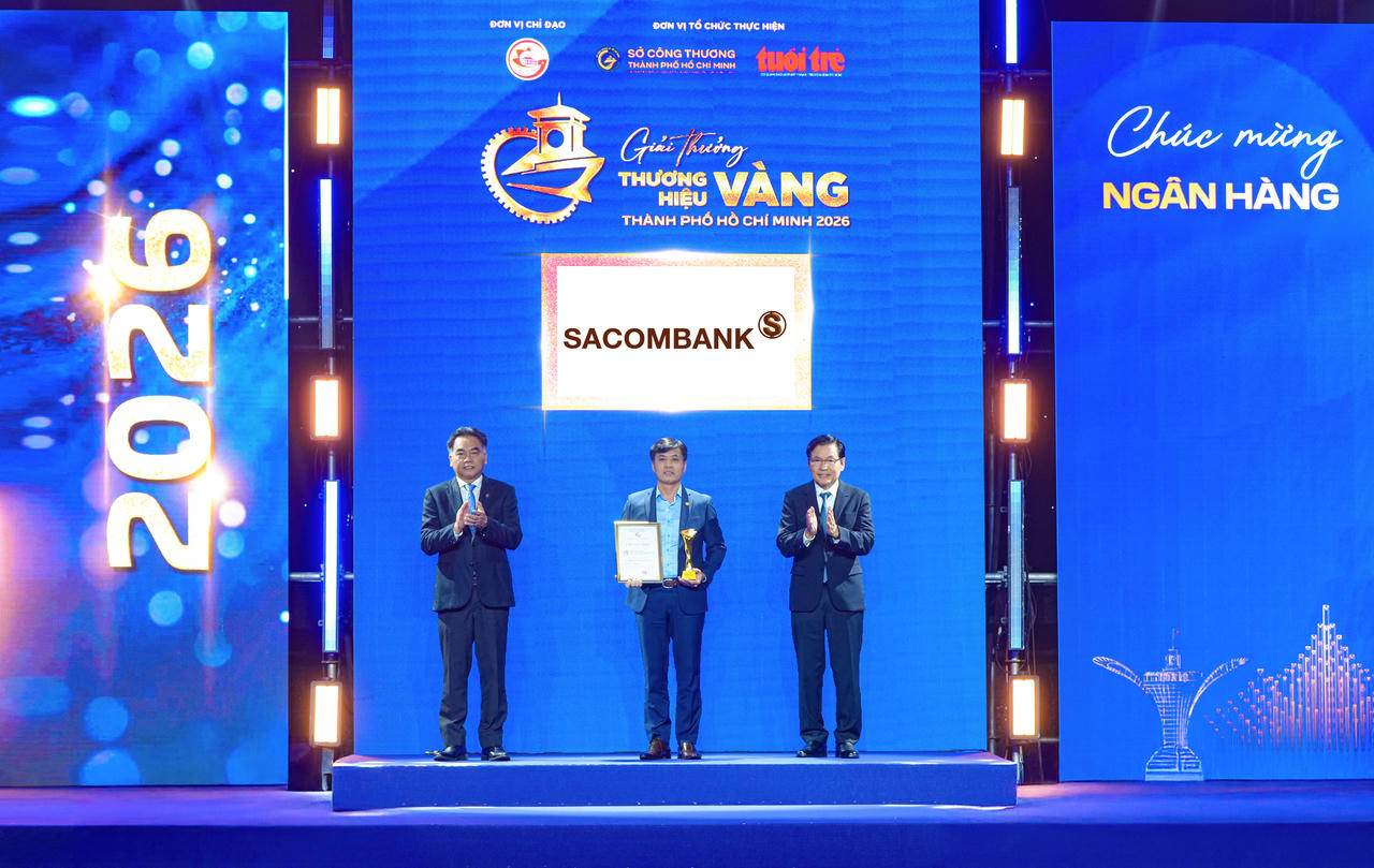 SACOMBANK 6 năm liên tiếp được vinh danh “Thương hiệu Vàng TP HCM”