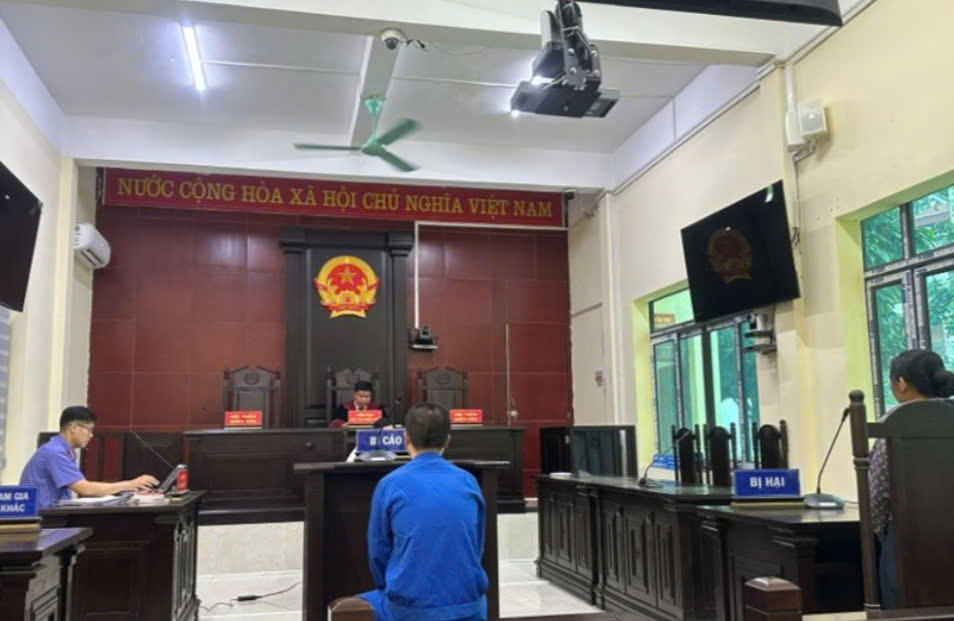 Toàn cảnh phiên tòa rút gọn. Ảnh: Toà án Nhân dân tỉnh Lạng Sơn