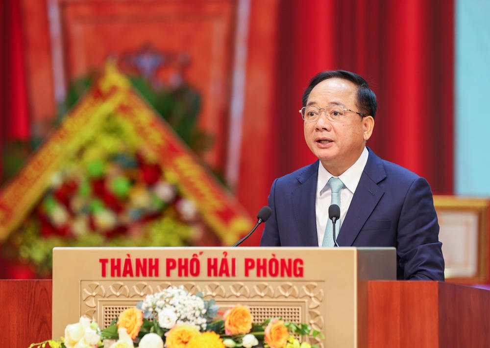 Ủy viên Bộ Chính trị, Bí thư Trung ương Đảng, Trưởng Ban Tuyên giáo Trung ương Trịnh Văn Quyết phát biểu chỉ đạo. (ảnh Lê Dũng)