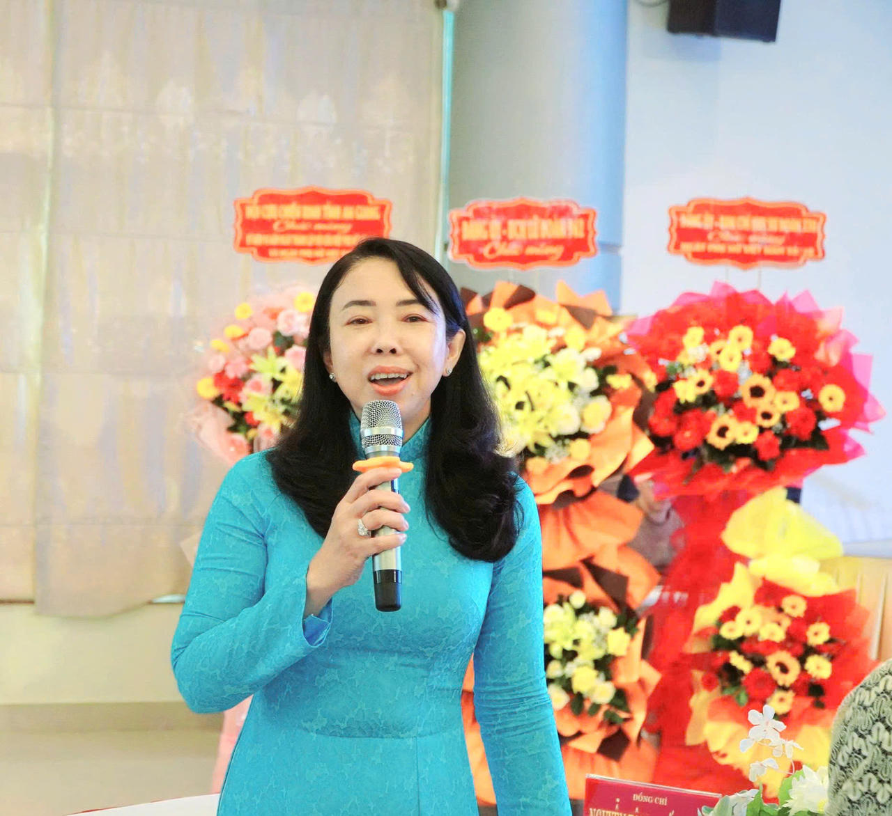 Bà Nguyễn Tâm Tuyết Trinh Phó Giám đốc Trung tâm Xúc tiến Đầu tư, Thương mại và Du lịch tỉnh An Giang. Ảnh: Khánh Thùy