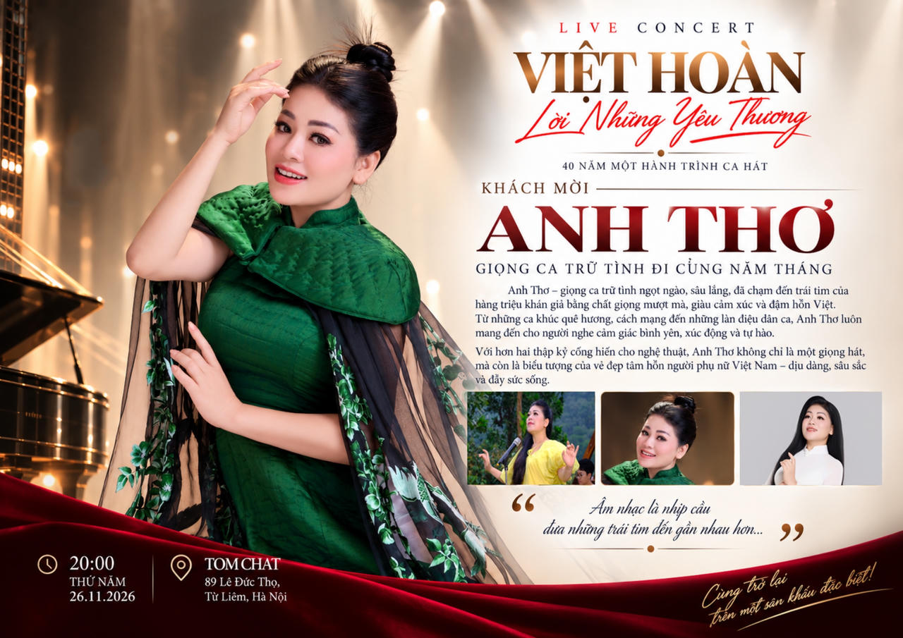 Nghệ sĩ Việt Hoàn kỷ niệm 40 năm ca hát với Live Concert "Lời những thương yêu"