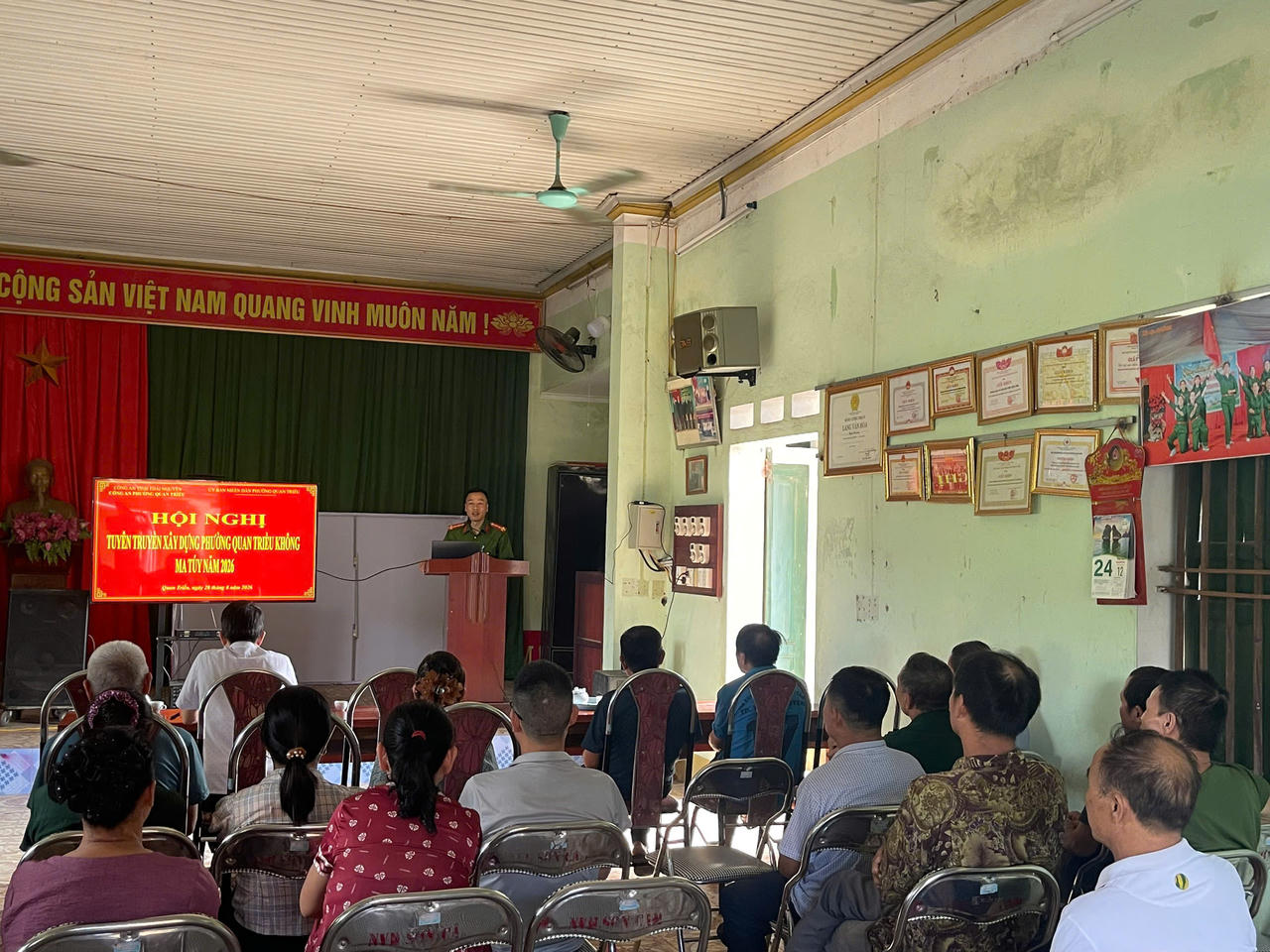 Tuyên truyền xây dựng phường Quan Triều không ma túy