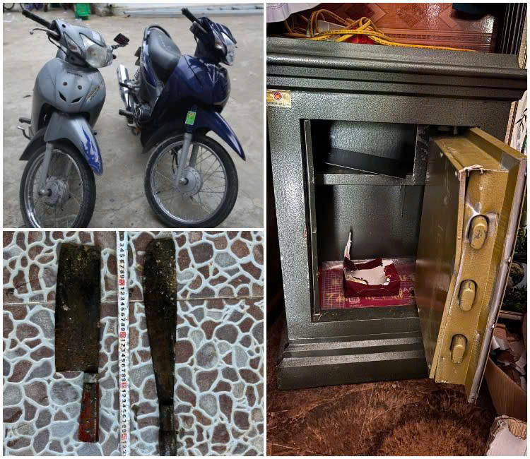 Tang vật trong vụ án thu giữ được (ảnh Công an cung cấp)