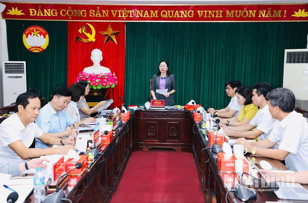 MTTQ tỉnh Ninh Bình thống nhất triển khai nhiều nhiệm vụ trọng tâm