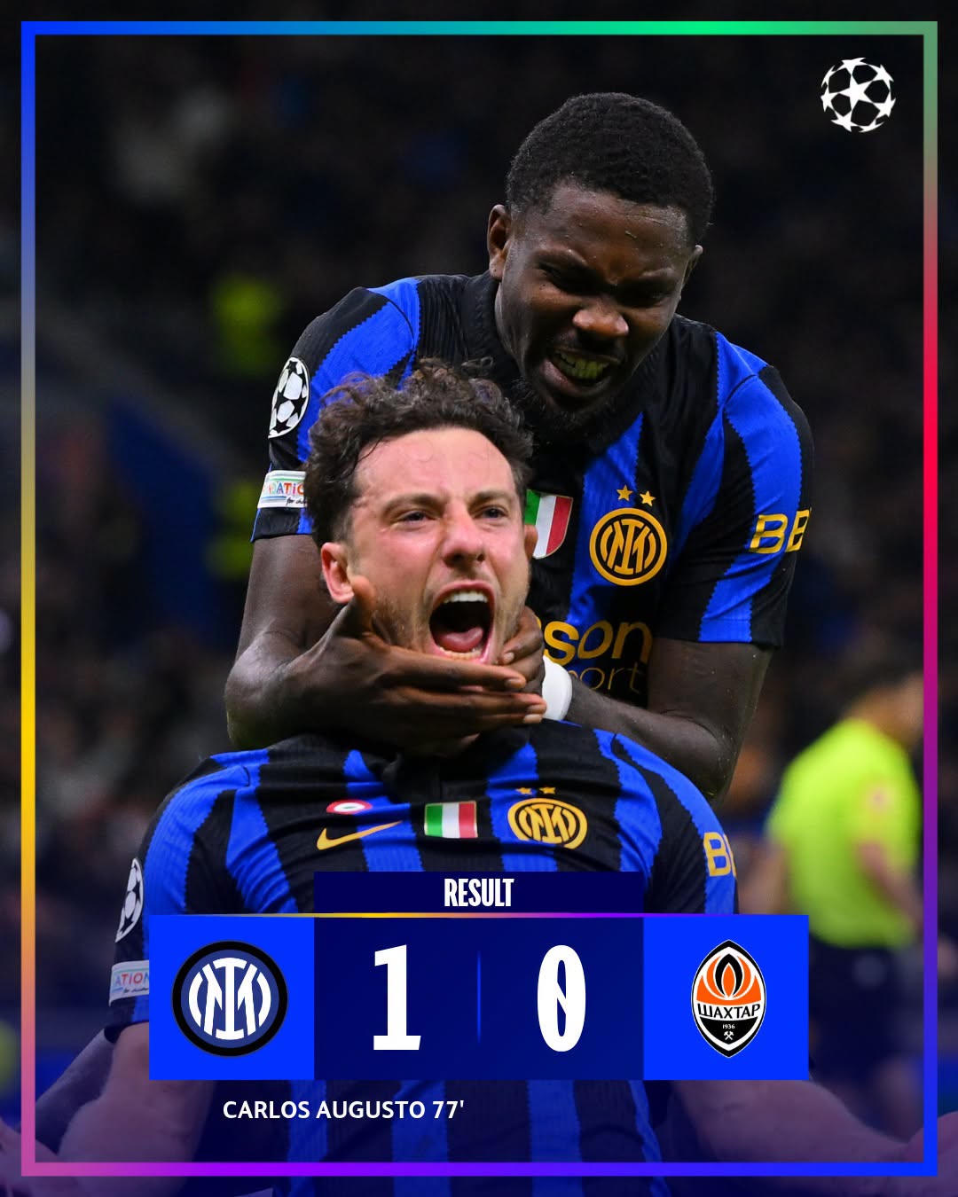 Inter Milan cũng như các CLB đến từ Italia có 1 đêm toả sáng (Ảnh: UEFA)