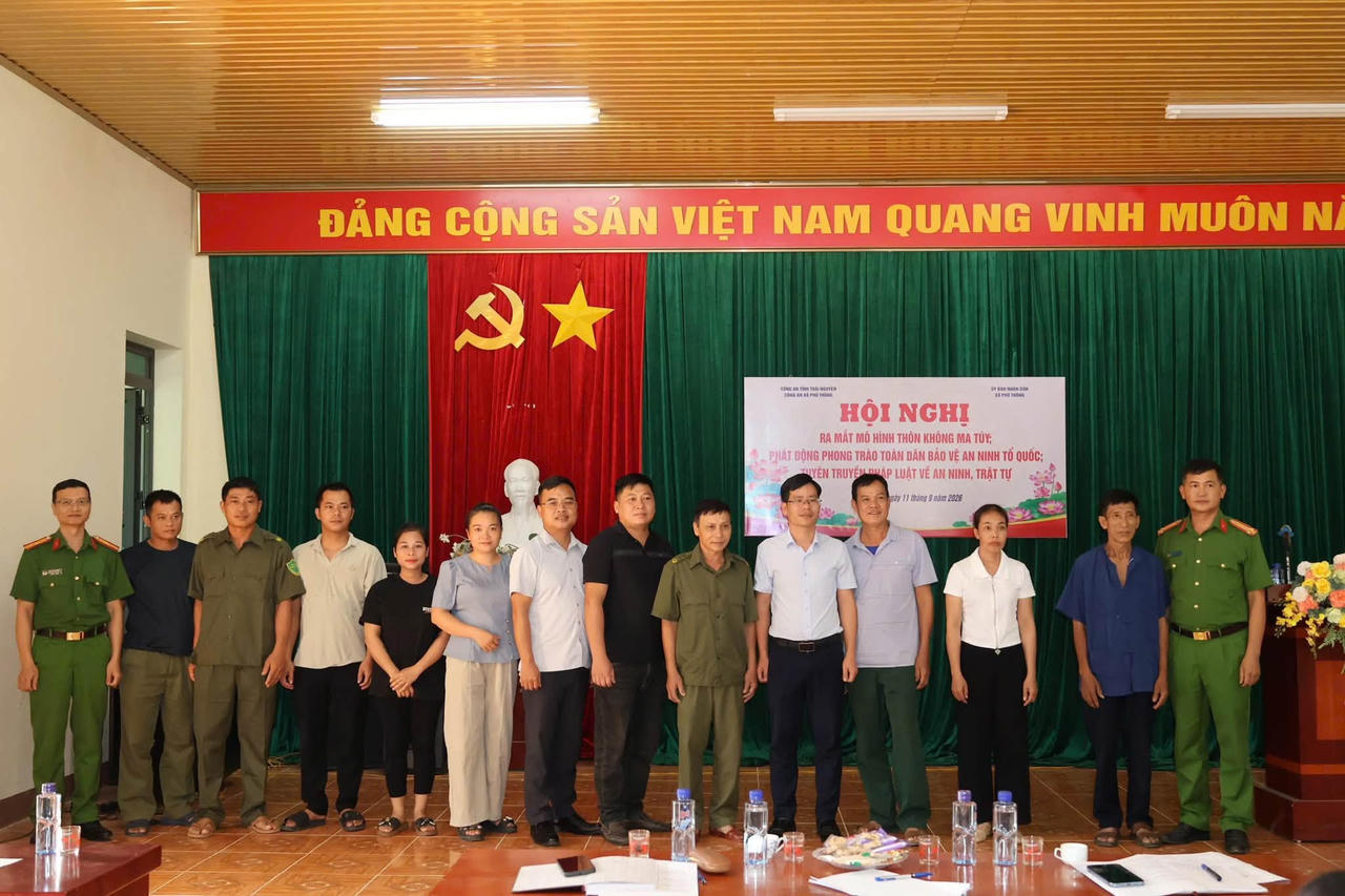 Công an xã Phủ Thông triển khai mô hình “Thôn không có ma túy”