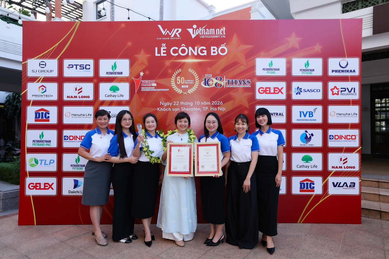Daiichi Life Việt Nam tiếp tục vinh dự góp mặt trong Top 500 doanh nghiệp lợi nhuận tốt nhất và Top 50 doanh nghiệp lợi nhuận xuất sắc Việt Nam 2026