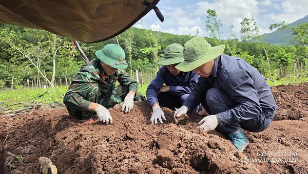 Tìm thấy 20 hài cốt liệt sĩ giữa rừng tràm vùng biên Quảng Trị