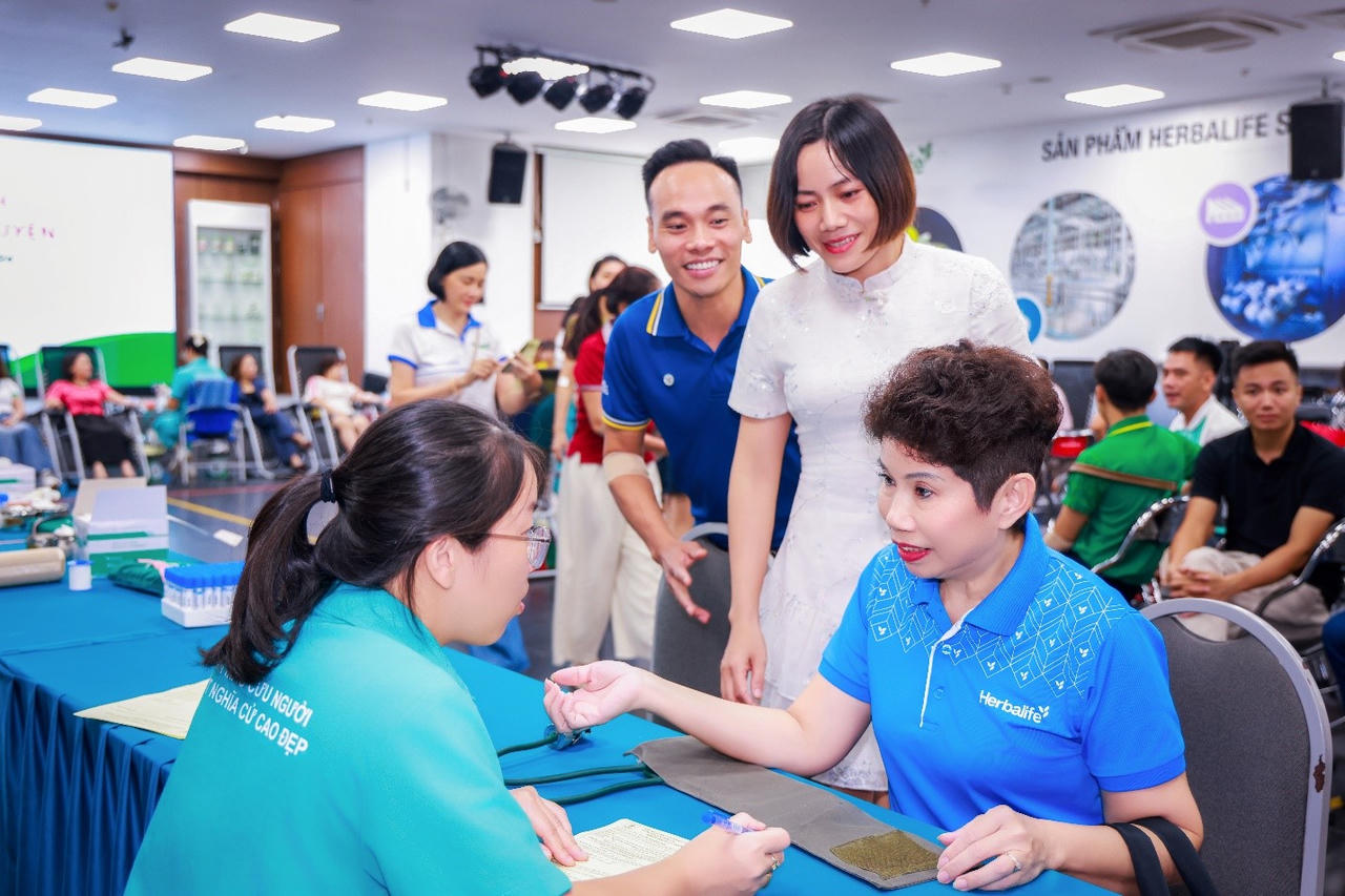 Herbalife Việt Nam tổ chức Ngày Hiến máu tình nguyện 2026, tiếp nhận 183 đơn vị máu tại Hà Nội và TP Hồ Chí Minh