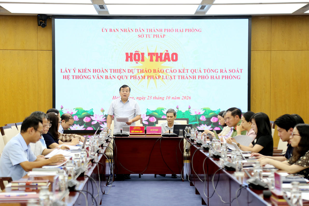 Hải Phòng: Rà soát, hoàn thiện hệ thống văn bản quy phạm pháp luật