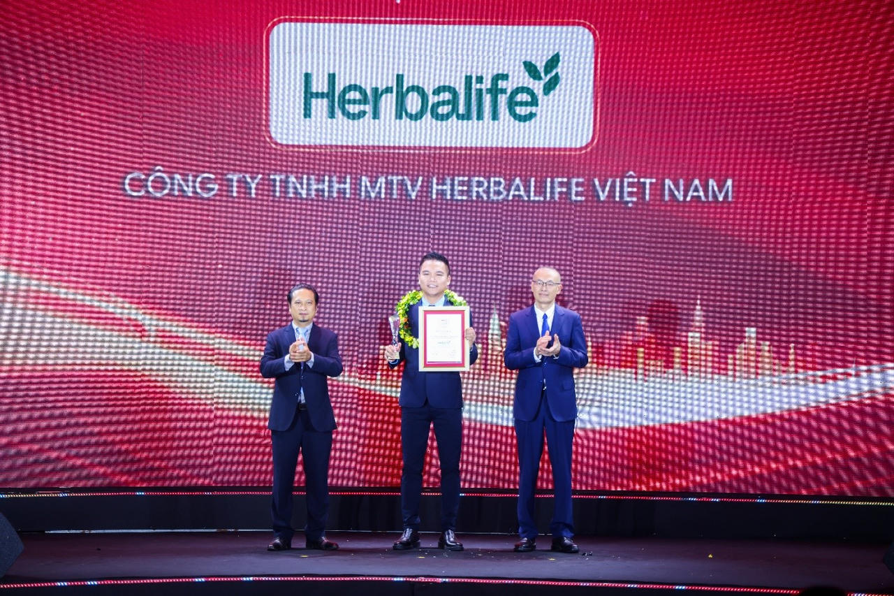 Herbalife Việt Nam được vinh danh trong Top 10 Công ty Thực phẩm uy tín ( Ảnh: Herbalife)