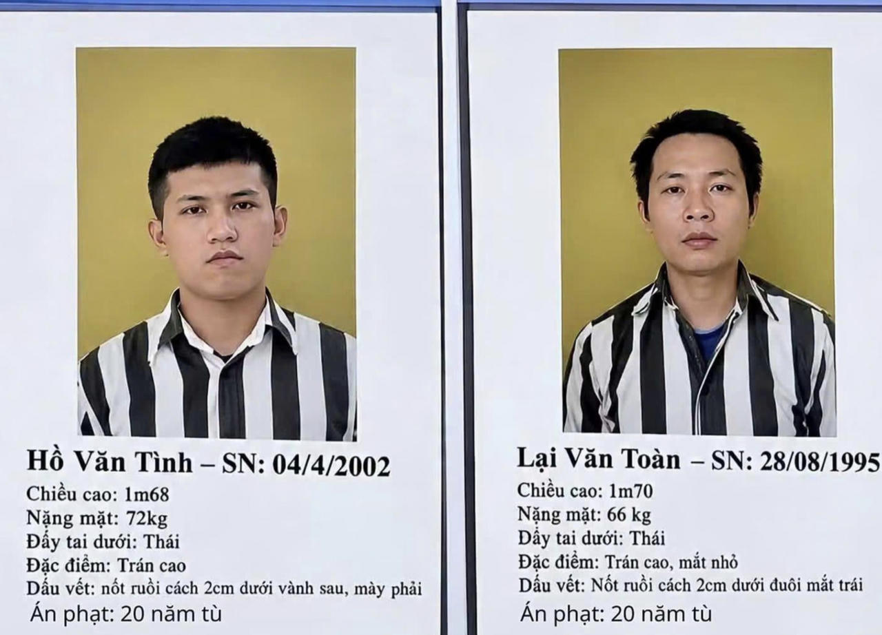 Công an Khánh Hòa kêu gọi người dân cung cấp thông tin về các phạm nhân trốn khỏi Trại giam A2