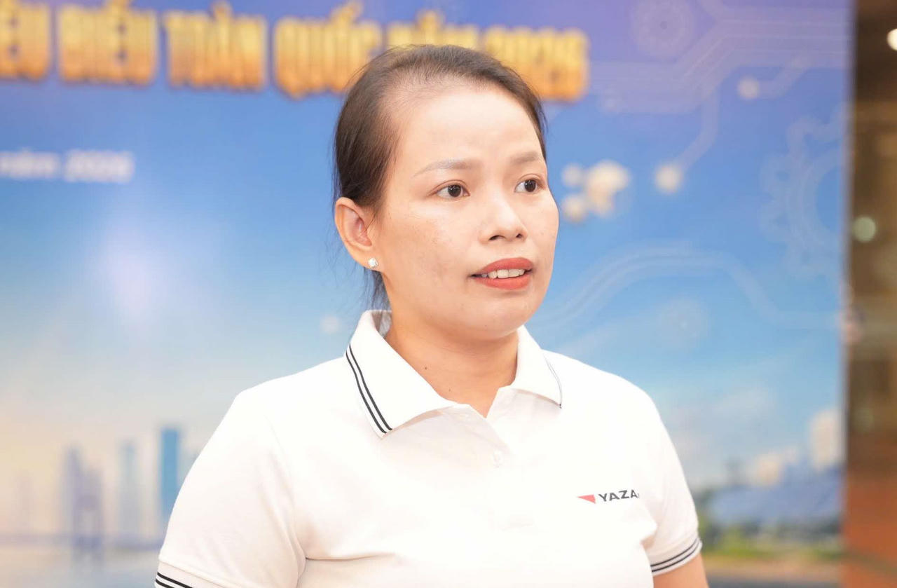 Chị Huỳnh Thị Lý, công nhân Công ty TNHH Yazaki Eds Việt Nam, thuộc Liên đoàn Lao động Thành phố Hồ Chí Minh