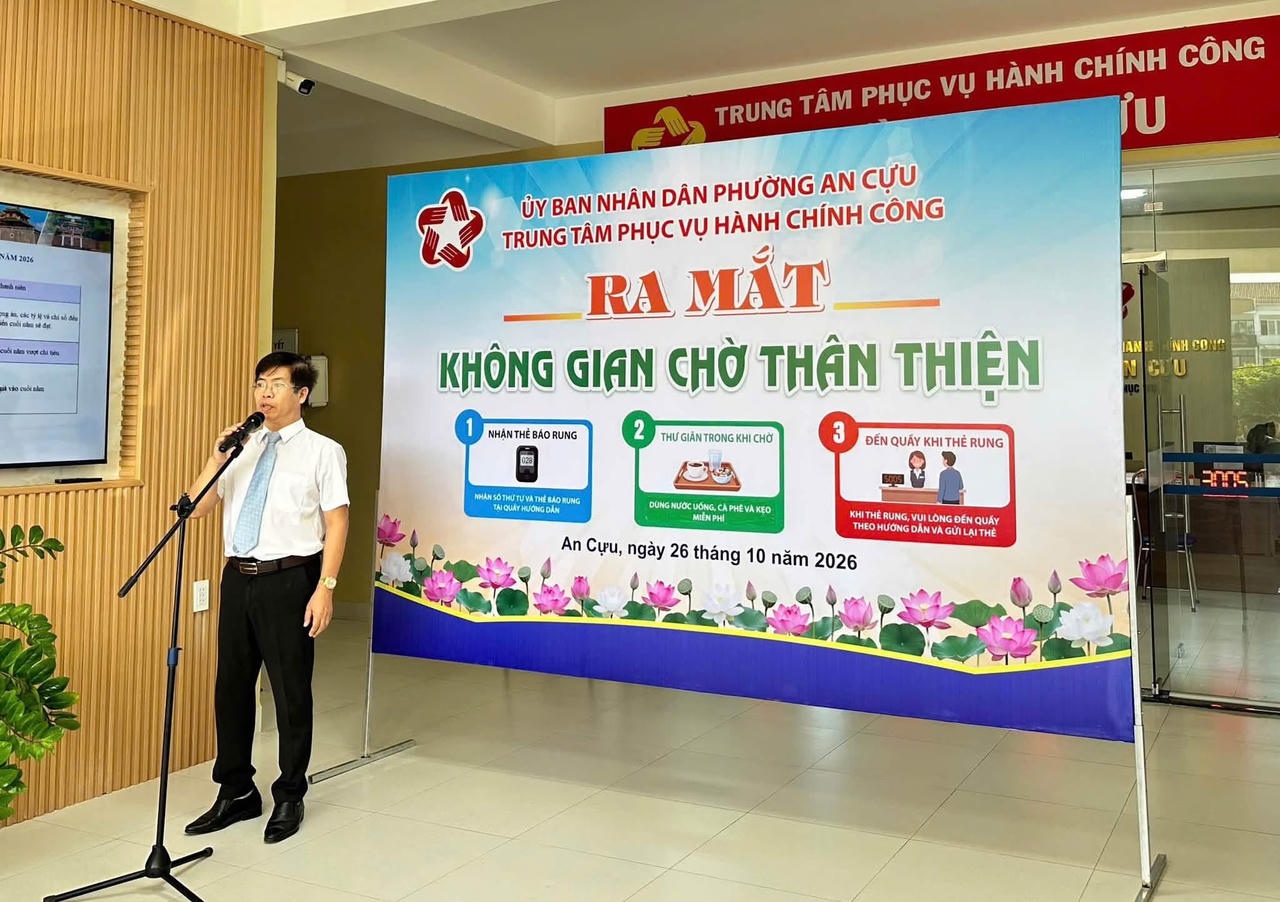TP Huế: Phường An Cựu ra mắt mô hình “Không gian chờ thân thiện”