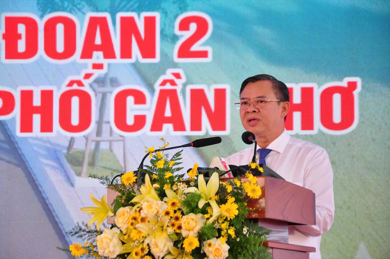 Ông Trương Cảnh Tuyên, Chủ tịch UBND TP Cần Thơ phát biểu chỉ đạo. (Ảnh: Hà Vy)