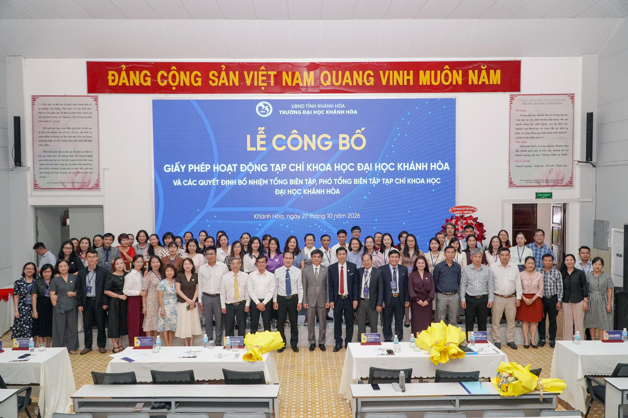 Tạp chí Khoa học Đại học Khánh Hòa có thêm loại hình điện tử và ấn phẩm tiếng Anh