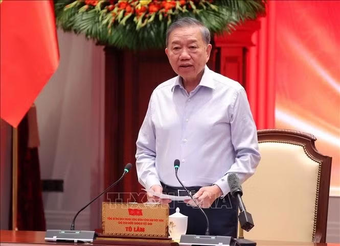 Tổng Bí thư, Chủ tịch nước Tô Lâm phát biểu. Ảnh: Văn Điệp/TTXVN