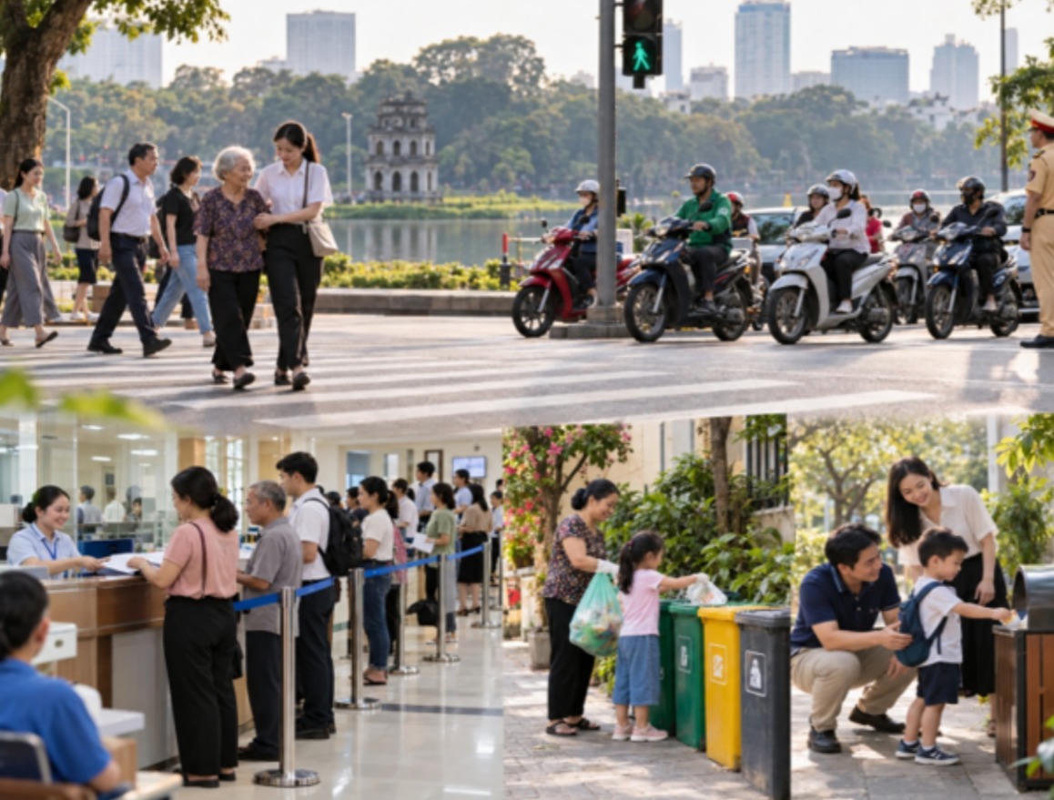 Khi văn hóa thượng tôn pháp luật trở thành nếp ứng xử xã hội, kỷ cương được củng cố từ chính ý thức tự giác, trách nhiệm công dân và các chuẩn mực giá trị trong đời sống hằng ngày. (Ảnh minh họa tạo bởi AI)