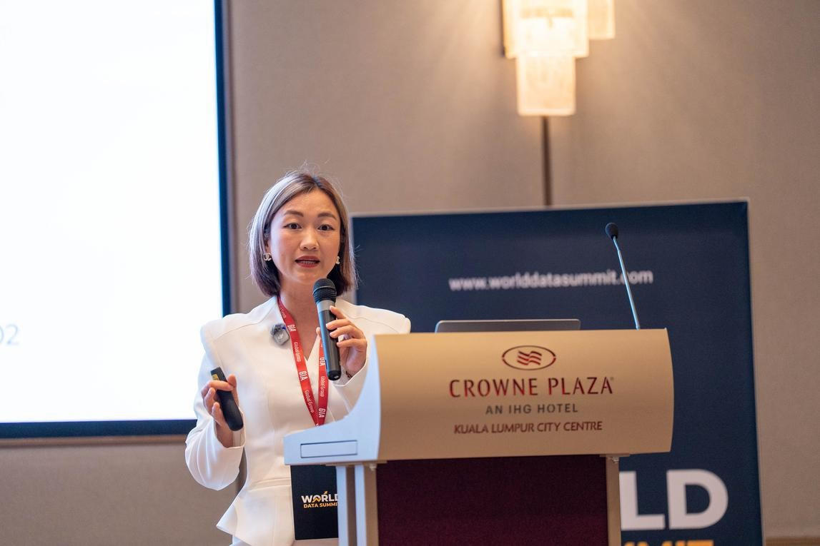 Giám đốc 5S Media Phạm Thị Thu Hằng chia sẻ tại sự kiện.
