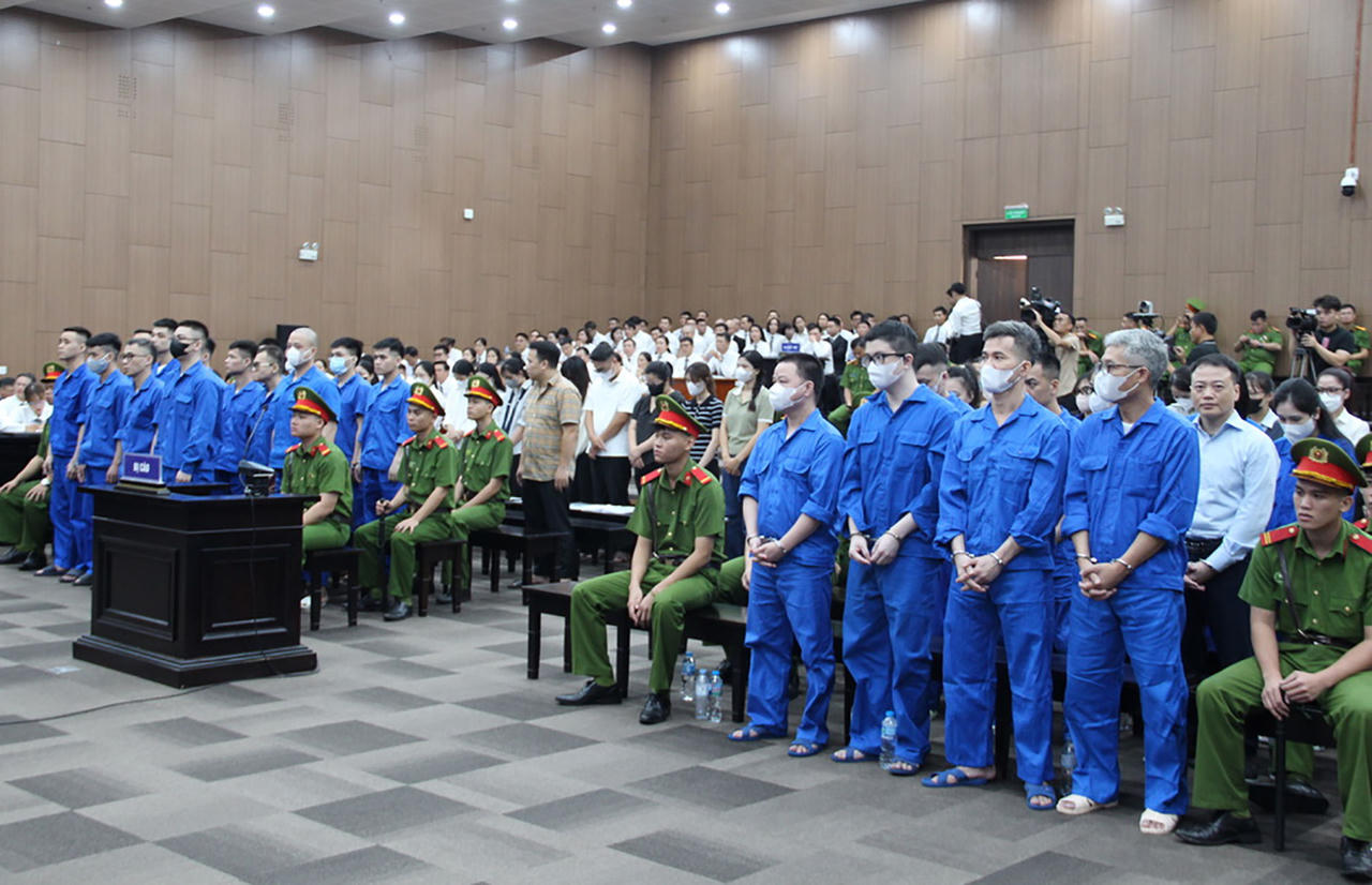 Toàn cảnh bên trong phiên Tòa xét xử vụ án Mr Pips và 187 bị cáo khác