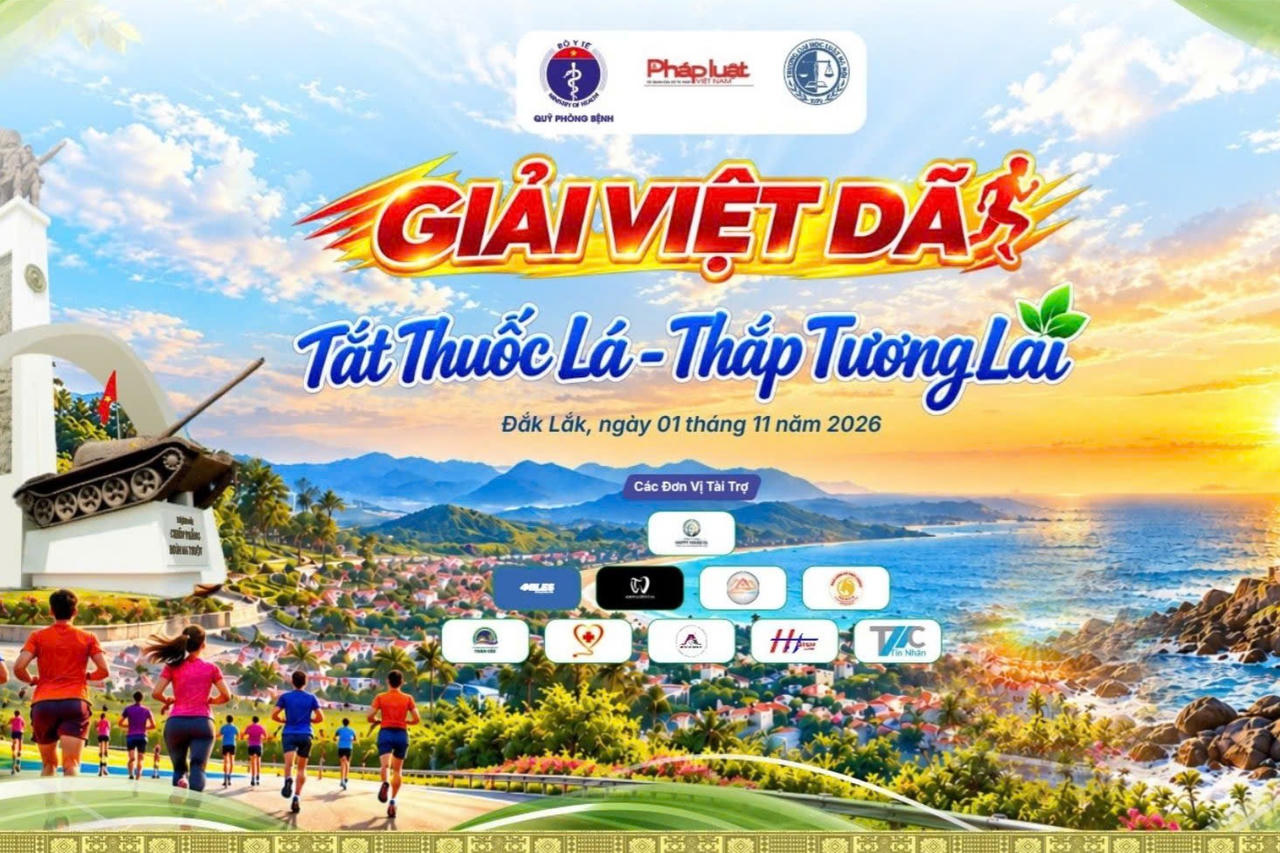 Sắp diễn ra Giải Việt dã với thông điệp 'Tắt thuốc lá - Thắp tương lai'
