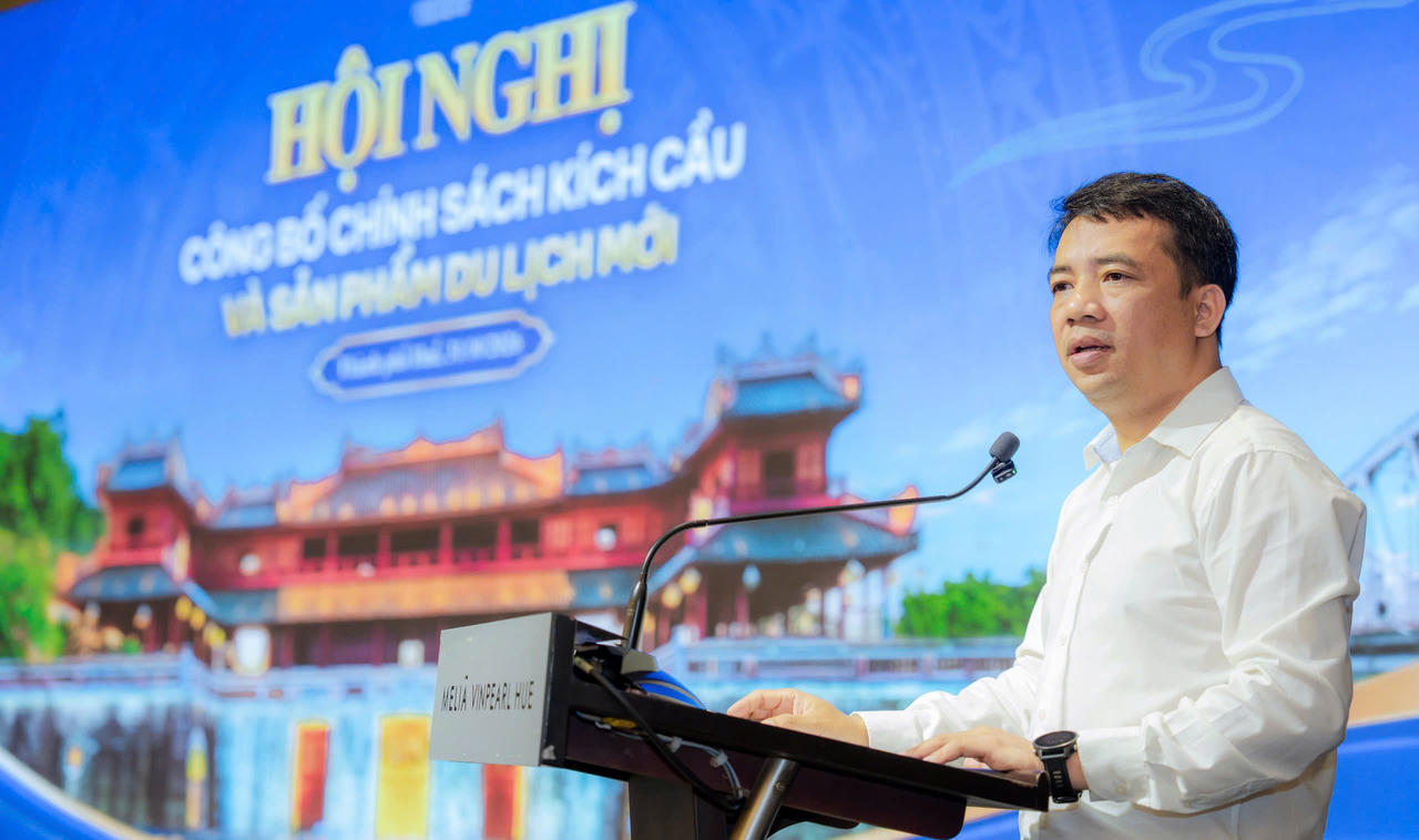 Phó Chủ tịch UBND thành phố Trần Hữu Thùy Giang phát biểu tại hội nghị.(Ảnh: L.Hoàng)