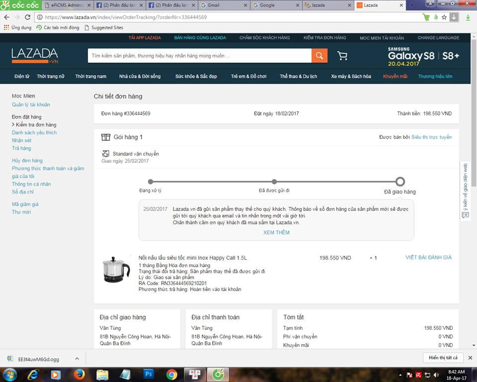 Thêm nhiều trường hợp khách hàng “kêu trời” vì chất lượng dịch vụ của Lazada