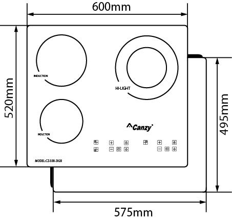 Canzy – Bếp điện từ CZ 500 – 3IGB và những tính năng độc đáo!