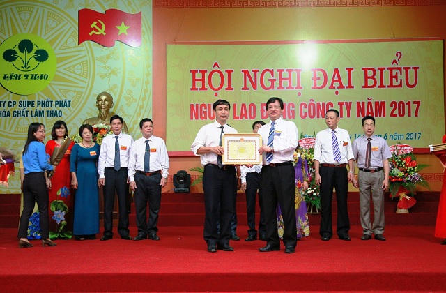 Hội nghị đại biểu Người lao động Công ty CP Supe PP&HC Lâm Thao năm 2017